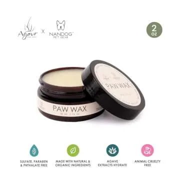 NANDOG Organic Paw Balm Wax for Hydration & Care