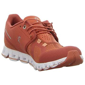 On Running Cloud Women's Shoes - Chili Rust, Comfortable Support