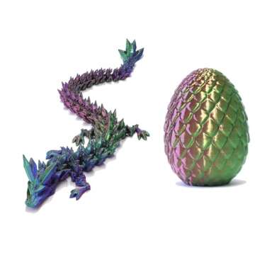 Zobetro Easter Basket Stuffers: 3D Printed Dragon Surprise Egg for Kids