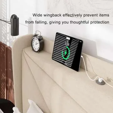 Feonase Modern Full Bed Frame with Storage & Charging