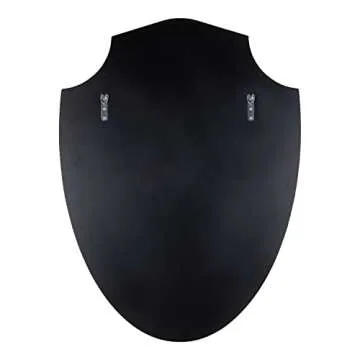 Kate and Laurel Caskill Ornate Metal Shield Wall Mirror, 24 x 32, Gold, Decorative Traditional Glam Mirror with Scalloped Shield Shape and Elegant Finish