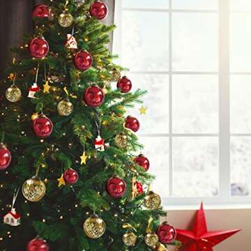 Stunning Gold Mercury Glass Ornaments Set of 4 for Christmas