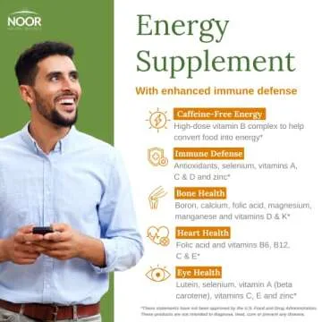 Noor Vitamins Energy+ Multivitamin for Dynamic Energy and Immunity