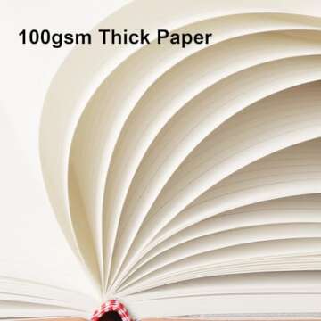 Comix Lined Journal Notebooks, 4 Pack, 176 Pages, 5.5 x 8.3, 100gsm Thick Paper, A5 Hardcover Notebooks with Pen Loop and Inner Pocket, for School Business Office College