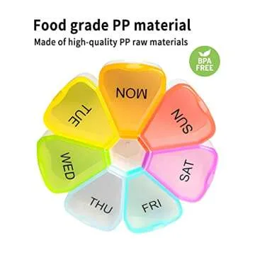 Pill Organizer, Weekly Pill Organizer, Pill Box, Medicine Organizer, Pill Case, Pill Container, Pill Box 7 Day, Pill Holder, Travel Pill Case