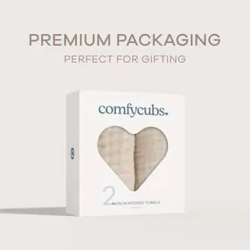 Comfy Cubs Soft Hooded Towel Set for Baby Bath Time