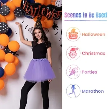 Simplicity Women's Classic Elastic Ballet Tutu Skirt Lavender