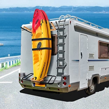RV Kayak Rack Holds 2 Kayaks & Bikes 300 lb Capacity