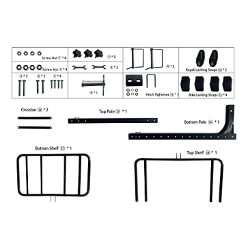 RV Kayak Rack Holds 2 Kayaks & Bikes 300 lb Capacity