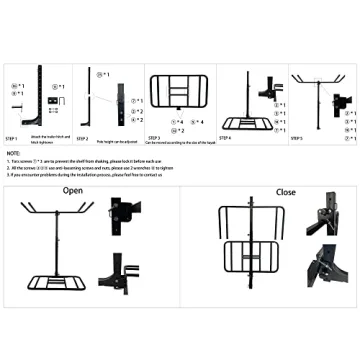 RV Kayak Rack Holds 2 Kayaks & Bikes 300 lb Capacity