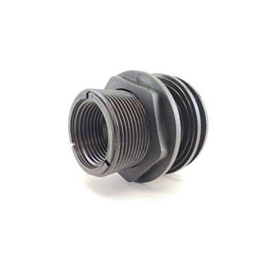 Lifegard Aquatics 1/2-Inch Double Threaded Bulkhead