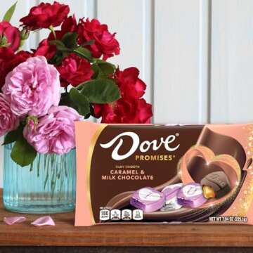 DOVE PROMISES Valentine's Love Notes Caramel Milk Chocolate Candy, 7.94 oz