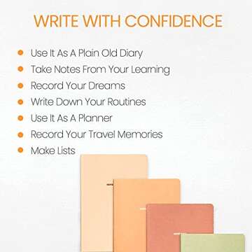 Happy Hoos Notebook Journal (8 Pack), A5, 5.5 x 8 in, 80 gsm thick paper, Cute Soft Paper Cover Notebook Set, Thin Writing Journal for Travel, Meditation, Wedding and Dream Journals, Lightweight Lined