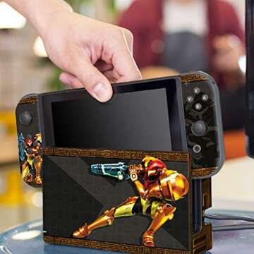 Official Nintendo Switch Metroid Skin & Screen Protector Set