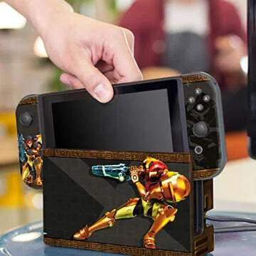 Official Nintendo Switch Metroid Skin & Screen Protector Set