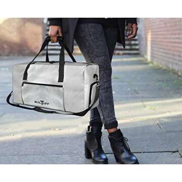 Fireproof and Waterproof Duffel Bag for Valuables - Large Storage