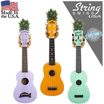 Pineapple Ukulele Wall Mount for Easy Access & Style