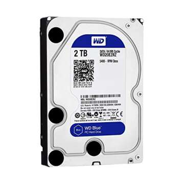 Western Digital 2TB WD Blue PC Internal Hard Drive - 5400 RPM Class, SATA 6 Gb/s, , 64 MB Cache, 3.5...
