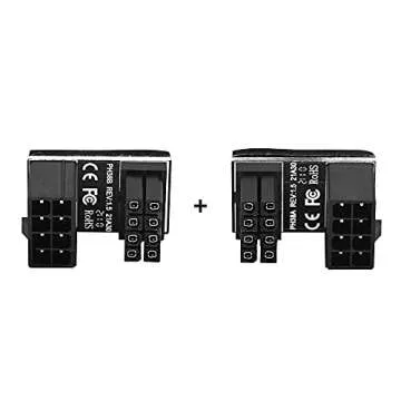 SinLoon ATX 8Pin Angled Adapter for Graphics Cards 4 Pack