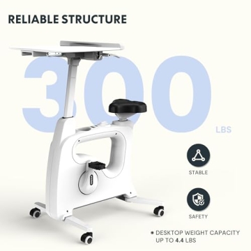 FLEXISPOT 3-IN-1 Desk Bike for Home Fitness