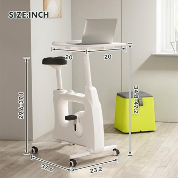 FLEXISPOT 3-IN-1 Desk Bike for Home Fitness
