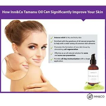 Inn&Co Highest Quality Organic Moringa Oil - 2 fl Oz - 100% Pure, Undiluted, Cold Pressed, And Unrefined