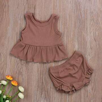 Adorable Baby Girls Summer Outfit Set 12-18M