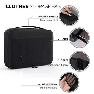 Packing Cubes Organizer Bags For Travel Accessories Compression For Luggage Suitcase