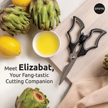 Elizabat Kitchen Scissors - Cute Goth Bat Utensils