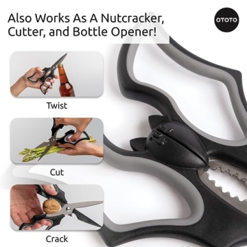 Elizabat Kitchen Scissors - Cute Goth Bat Utensils