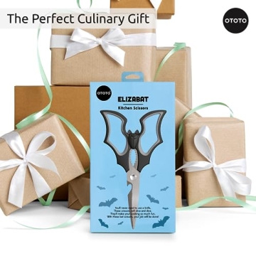Elizabat Kitchen Scissors - Cute Goth Bat Utensils