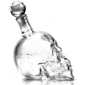 Skull Head Decanter Set - Unique Vodka Whiskey Glass Bundle