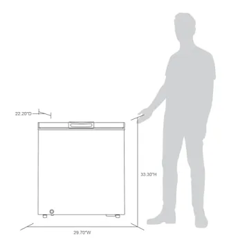 Newair 5 Cu. Ft. Quiet Chest Freezer with Alarm