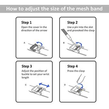 Band for Fitbit Luxe, Stainless Steel Replacement Bands for Fitbit Luxe Fitness Tracker, Quick Release and Adjustable Wrist band for Women & Men, Christmas Gift for Family, Friends, Gold