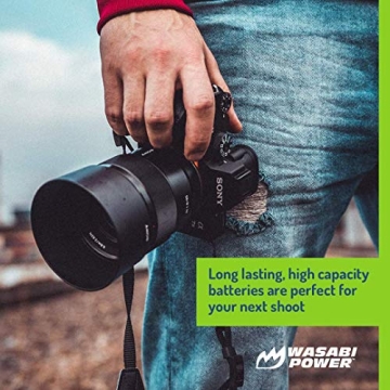 Wasabi Power NP-FW50 Battery Set for Sony Cameras - 3 Pack & Charger