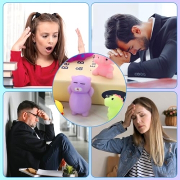 KINGYAO Squishies 24pcs Stress Reliever Toys for Kids