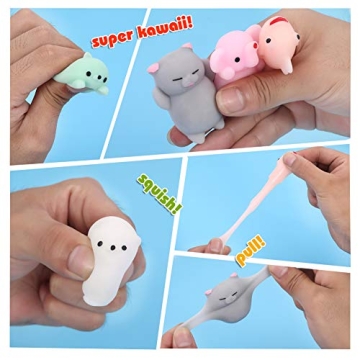 KINGYAO Squishies 24pcs Stress Reliever Toys for Kids