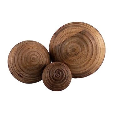 Decorative Wooden Orb - Natural Home or Office Decor