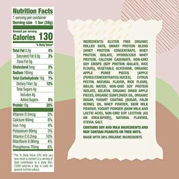 Overnight Oats Bar Apple Cinnamon, 11.7 Ounces, 9 Count(pack of 1)