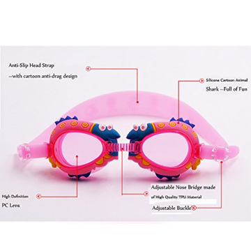 hwojjha Kids Swimming Goggles with Shark Design