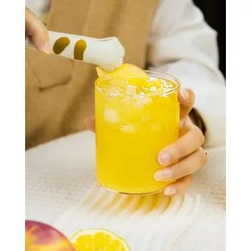 LUXU Drinking Glasses 15 oz Set of 2,Thin Highball Glasses 19 oz Set of 2,Elegant Bar Glassware For Water,Juice,Beer, Drinks,and Cocktails and Mixed Drinks,Lead-Free Juice Glass,Glass Drink Tumblers