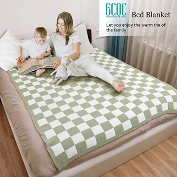 GCQC Checkered Throw Blanket - Soft Cozy Gift for All