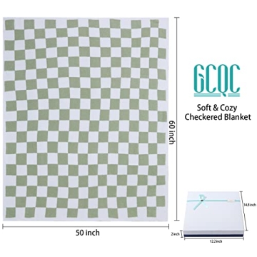 GCQC Checkered Throw Blanket - Soft Cozy Gift for All