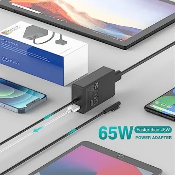 65W Microsoft Surface Pro Charger - Fast Charging Power