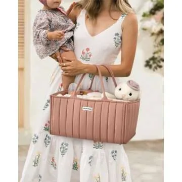 Blissful Diary Diaper Caddy Organizer for Newborn Essentials