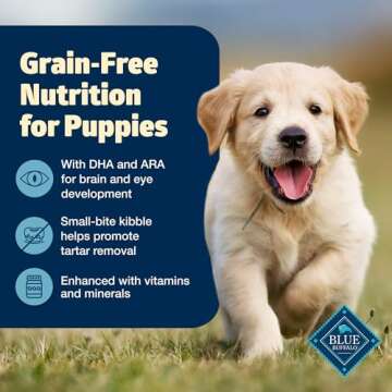 Blue Buffalo Freedom Grain-Free Puppy Dry Dog Food with DHA, Complete & Balanced Nutrition for Puppies, Made in the USA, Chicken & Potatoes, 24-lb Bag