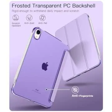 TiMOVO iPad Mini 7 & 6 Case - Slim Auto Wake/Sleep Cover