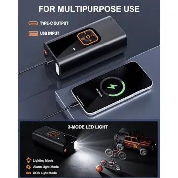 QKMPOM 180PSI Portable Tire Inflator Air Compressor