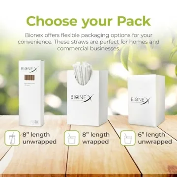 Durable Bionex Sugarcane Straws for Eco-Friendly Sipping