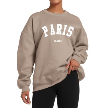 Trendy Tuislay Oversized Paris Sweatshirt for Women